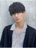 ソフトツイストパーマ刈り上げマッシュショートレイヤー
