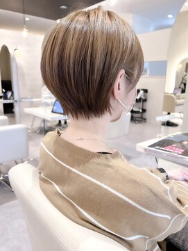 ヴィサージュタイム(VISAGE thyme) 丸みショートボブ/ショート/ボブ/ハンサムショート/ハイライト