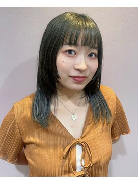 ポイントファイブバイソレイユ 小松店.5 by SOLEIL) 【オリーブカラー】【髪質改善】【ブリーチカラー】【ウルフ】