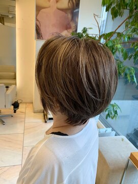 ヘアーアンドメイク ブリリアント(hair&make BRILLIANT) 白髪ぼかしハイライト 40代ヘア 50代ヘア