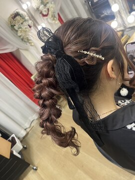 聖の華 高めアレンジ玉ネギヘア