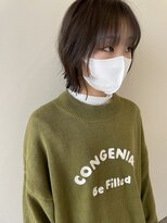 ヴァンカウンシル 伊那(VAN COUNCIL) ふんわりベージュのプツッとくびれボブ