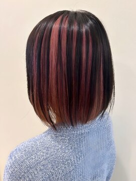 ユーナゴヤ(u nagoya) アンブレラ×ローライトボブ×インナーカラー