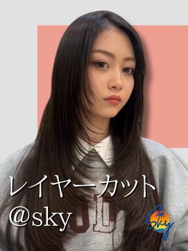 スカイ(SKY) 髪質改善/縮毛矯正/韓国風レイヤーカット/ダブルカラー