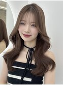 ☆韓国くびれヘア お顔まわりカット ベージュカラー☆