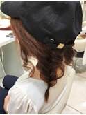 キャップヘアアレンジ