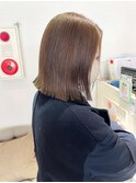イメチェン/美髪/外ハネボブ/ハイライト/切りっぱなしボブ