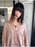 【諒】エンドカラー姫レイヤーカットワイドバンググラデーション