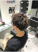 波巻きツイストスパイラルパーマ/フェザーパーマ/眉毛/メンズ