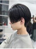 韓国/メンズカット/センターパート/外苑前