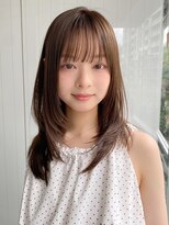 エトラ 渋谷店(etora) 小顔 前髪 レイヤーカット くびれヘア ハイライトカラー"
