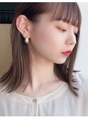 ★くびれボブ似合わせカットイメチェンナチュラルカールセミディ