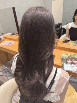 ヘアデザインファブロ イオンモール宮崎店(hair design FABRO.) 【韓国スタイル/ラベンダーブラウン/レイヤースタイル】