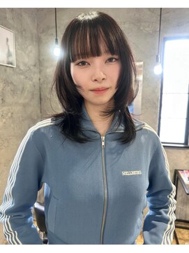 アクシュ(aqush) 前髪ありレイヤー×ブラウン