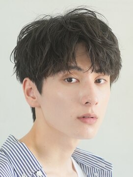 フィフス 渋谷(fifth) 渋谷大人波巻きシャドウルーズパーマセンターパートビジネスヘア