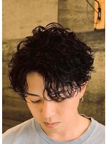 エッジ(EDGE)&nbsp;大分メンズ刈り上げショートマッシュ波巻きパーマ