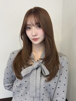 コビーバイジーナ 梅田茶屋町(Coby by Zina)&nbsp;ベージュカラー/レイヤーカット【hina】