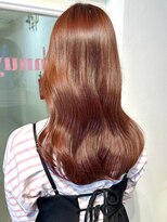 アンニュ(annuy)&nbsp;レッドブラウン 顔周りカット 髪質改善 レイヤー 20代 艶髪