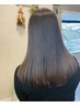 【サラ艶】髪質改善シルクストレート+カット+トリートメント