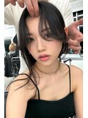 カーテンバングには顔周りカット 【韓国ヘア 大阪 梅田】