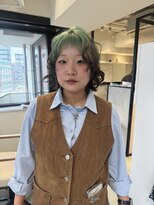 ブレスシイ 大阪梅田(brace SII)&nbsp;ミントグリーンルーツカラー