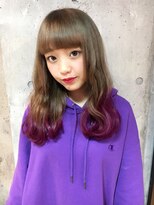 サロンドミルク 原宿(salon de MiLK)&nbsp;グレージュ＆パープルグラデーションカラー