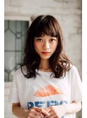 ショートバングミディアム