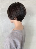 前下がりショート黒髪ショート