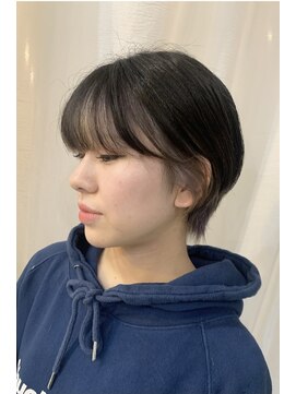 スイート ヘアデザイン(Suite HAIR DESIGN) ショートヘア インナーカラー ホワイトベージュ