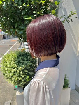 アデプト 金町店(adept) 【adept金町店　軽米style】ボブ×チェリーレッド