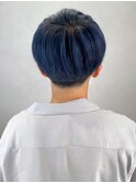 ダークネイビー_コンマヘアスキンフェードツイスト_ba397522