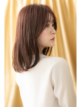 カバーヘア ブリス 志木南口駅前店(COVER HAIR bliss) ミルクティーピンク横顔美人外ハネボブウルフZ志木20代30代40代