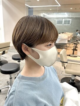 スー 渋谷(suu) 大人ショートボブ丸みショートカットマッシュショート前髪あり