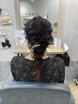 ファースト 祇園本店(first) 【ヘアセットサロンfrst】ゆるふわ編みおろしスタイル
