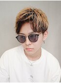 フェザーパーマ/刈り上げセンターパート/サーフカール[新宿]