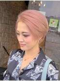 ペールピンク/オルチャンヘア/ハンサムショート/池袋