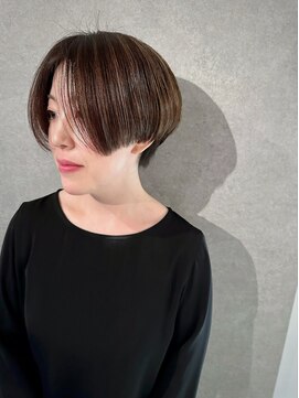 イトシテ ハンサムショート×ハイライトカラー【担当　ジン　トモヒト】