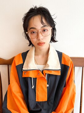 ユイル(Uil) 似合わせ小顔ボブ×グレージュカラー デザインカラー