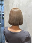 ボブ×ミルクティーベージュ