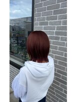 アブニール 柏の葉店(AVENIR) チェリーレッドカラー【柏の葉/柏たなか／髪質改善／カラー
