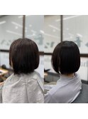 泉区 泉中央 縮毛矯正 髪質改善 トリートメント 艶髪カラー