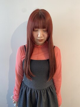 ノック(knock) ブリーチなしwカラー　red color ☆