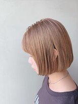 アンジェリカ 大和八木店(ANGELICA)&nbsp;【ANGELICA 望月】大人可愛いハイトーンベージュ　ミニボブ