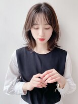 シースルーバング*くびれヘア*くびれボブ*ミディアムボブ3