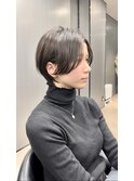 AH154似合わせショート/ショートボブ/前髪なし大阪ショート