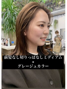 ベル 銀座5丁目店(Belle) ミディアム似合わせカット切りっぱなし銀座