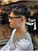 ニュアンスパーマ/韓国マッシュ/スパイキーショート/MEN'S