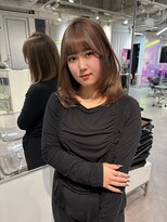 ユーフォリア 渋谷グランデ(Euphoria SHIBUYA GRANDE)&nbsp;ココアブラウン　レイヤーカット　顔まわり