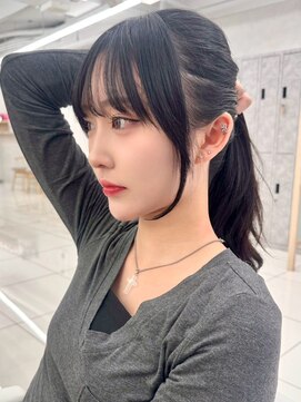 エジョン 三鷹店(Aejon) 顔まわりレイヤー/レイヤーロング/韓国ヘア/小顔カット