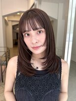 ビュートリアム265(BEAUTRIUM 265) ◆ミディアムレイヤー/レイヤーカット/姫カット/ブラウンカラー